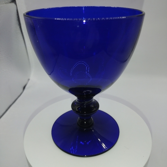 ESTATE PIECE- Vintage Cobalt Blue Champagne, Sherbet, Cocktail Glass - Picture 6 of 9